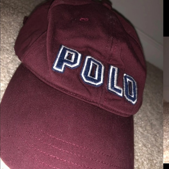 ralph lauren cap burgundy